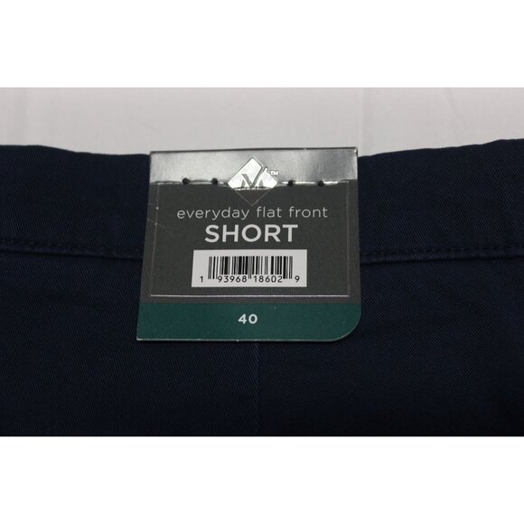 Member's Mark men's 9" blue everyday flat front stretch twill shorts 40 - Picture 9 of 9